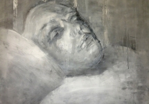 Bedbound, 100Χ100cm acrylic on canvas