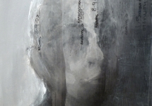 Portrait III, 25X25cm, mixed media on canvas